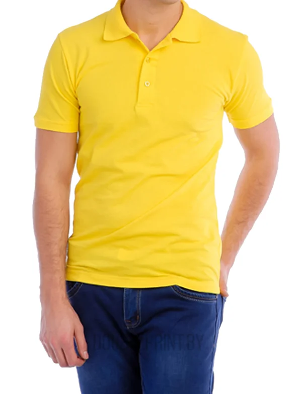 Рубашка поло жёлтый