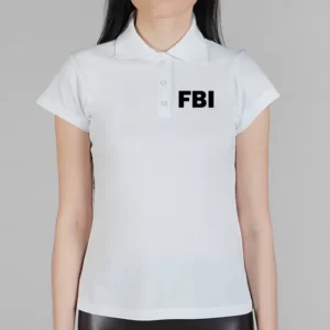 Футболка поло "FBI" женская