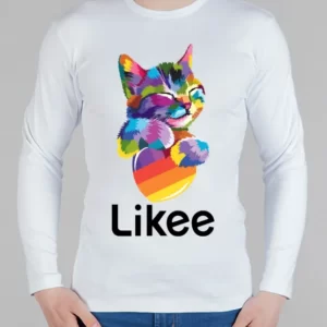 Мужской лонгслив "Котик Likee"