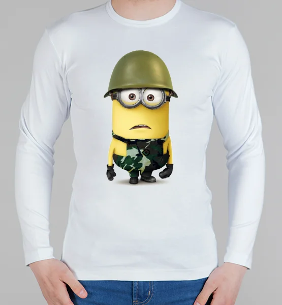 Мужской лонгслив "Миньон-военный"