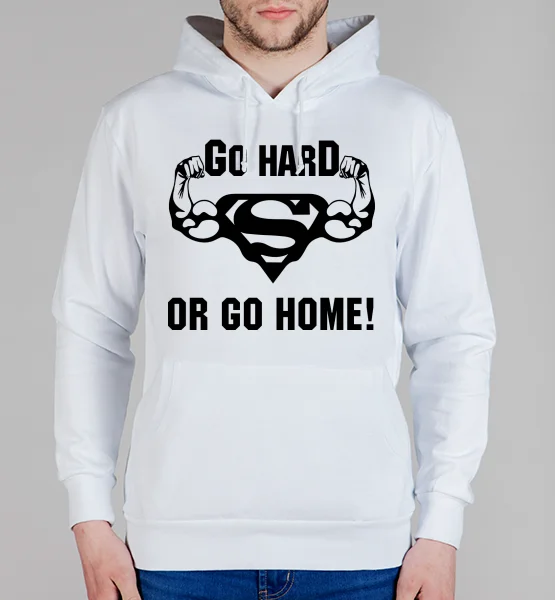 Толстовка "Go hard or go home"