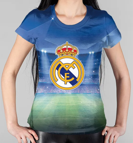 Женская 3D футболка "Real Madrid"