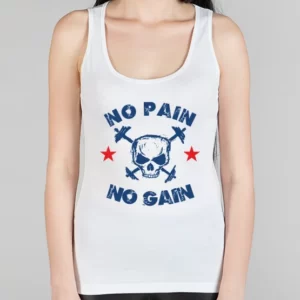 Женская борцовка "No pain No gain череп"